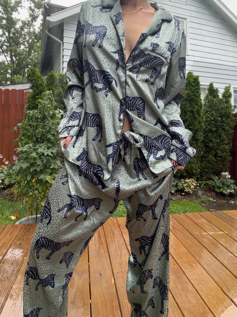 Chelsea Peers Zebra Pajama Set